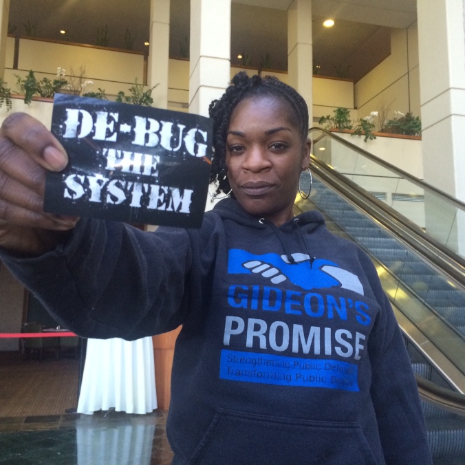 Illy, President of Gideon's Promise, reppin' De-bug in the ATL!